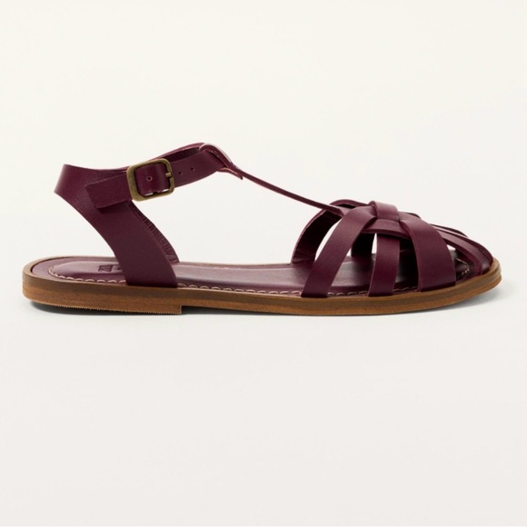 Zara Other - ZARA GIRLS Leather Fisherman Sandals LIMITED EDITION Size Girls 2.5